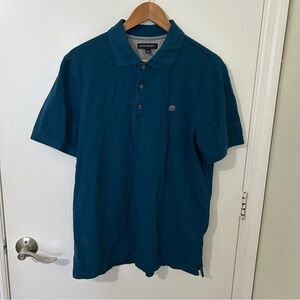 Banana Republic Men’s Teal Blue Signature Pique Polo Shirt Size Large